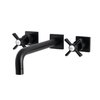 Kingston Brass KS6020ZX Wall Mount Tub Faucet, Matte Black KS6020ZX